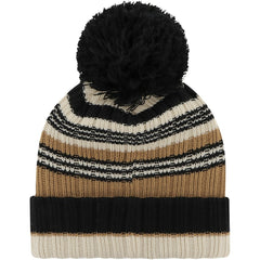 Las Vegas Raiders '47 Women's Barista Cuffed Knit Hat with Pom Natural
