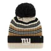 New York Giants '47 Women's Barista Cuffed Knit Hat with Pom Natural