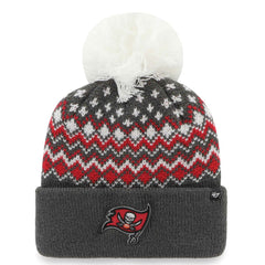 Tampa Bay Buccaneers '47 Women's Elsa Cuffed Knit Hat with Pom Pewter