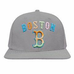Boston Red Sox Pro Standard Washed Neon Snapback Hat - Gray Hats