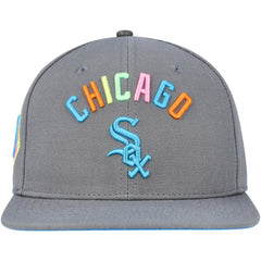 Chicago White Sox Pro Standard Washed Neon Snapback Hat - Gray Hats