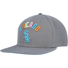 Chicago White Sox Pro Standard Washed Neon Snapback Hat - Gray Hats