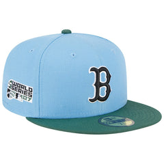 Boston Red Sox New Era 2007 World Series 59FIFTY Fitted Hat - Sky Blue/Cilantro Hats