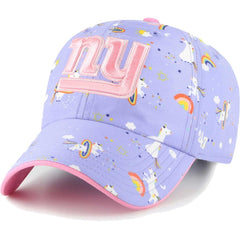 New York Giants '47 Girls Preschool Unicorn Clean Up Adjustable Hat Lavender