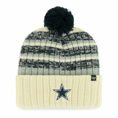 Dallas Cowboys '47 Tavern Cuffed Knit Hat with Pom Cream