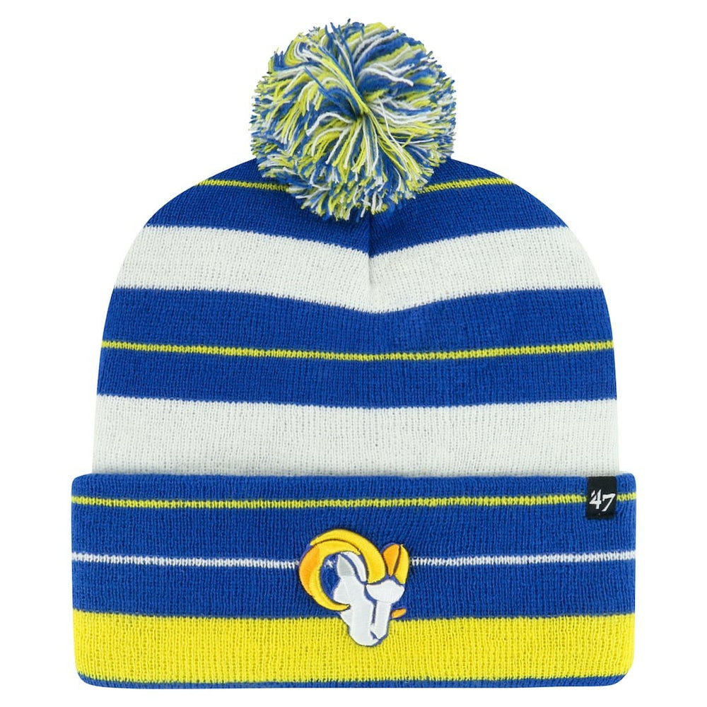 Los Angeles Rams '47 Powerline Cuffed Knit Hat with Pom Royal