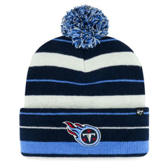 Tennessee Titans '47 Powerline Cuffed Knit Hat with Pom Navy