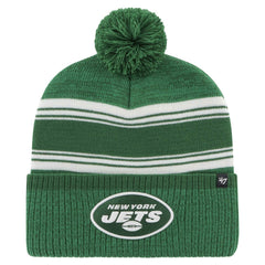 New York Jets '47 Fadeout Cuffed Knit Hat with Pom Green