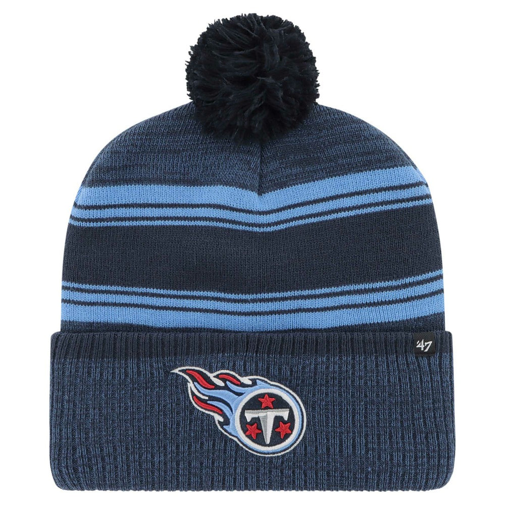 Tennessee Titans '47 Fadeout Cuffed Knit Hat with Pom Navy