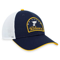 NHL St. Louis Blues Fanatics Fundamental Adjustable Hat - Navy/White