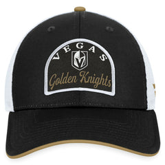 NHL Vegas Golden Knights Fanatics Fundamental Adjustable Hat - Black/White