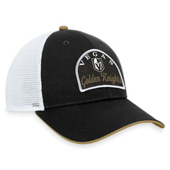 NHL Vegas Golden Knights Fanatics Fundamental Adjustable Hat - Black/White