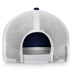 NHL Seattle Kraken Fanatics Women's Fundamental Trucker Adjustable Hat - Deep Sea Blue/White
