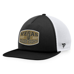 NHL Vegas Golden Knights Fanatics Foam Front Patch Trucker Snapback Hat - Black/White