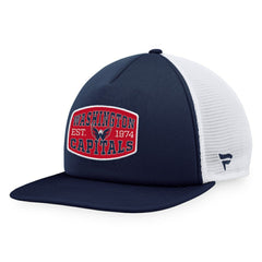 NHL Washington Capitals Fanatics Foam Front Patch Trucker Snapback Hat - Navy/White
