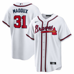 MLB Greg Maddux Atlanta Braves Nike Home Retired Player Replica Jersey - White