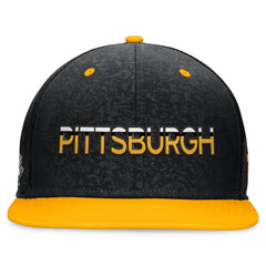 NHL Pittsburgh Penguins Fanatics Authentic Pro Alternate Jersey Snapback Hat - Black/Gold
