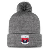 NHL Washington Capitals Fanatics Authentic Pro Home Ice Cuffed Knit Hat with Pom - Gray