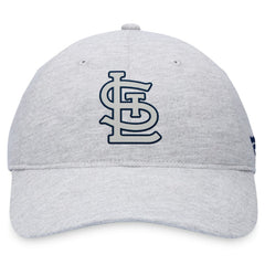 St. Louis Cardinals Fanatics Logo Adjustable Hat - Gray Hats
