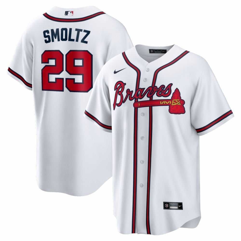 MLB John Smoltz Atlanta Braves Nike Home Retired Player Replica Jersey - White