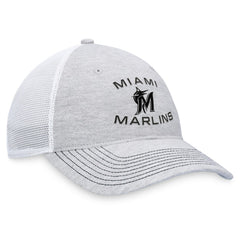 Miami Marlins Fanatics Trucker Adjustable Hat - Gray Hats