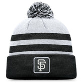 San Francisco Giants Fanatics Cuffed Knit Hat with Pom - Gray Hats