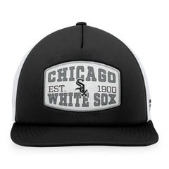 Chicago White Sox Fanatics Foam Front Patch Trucker Snapback Hat - Black Hats