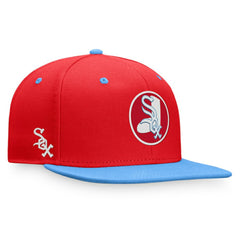 Chicago White Sox Fanatics Cooperstown Collection Two-Tone Fitted Hat - Red/Light Blue Hats