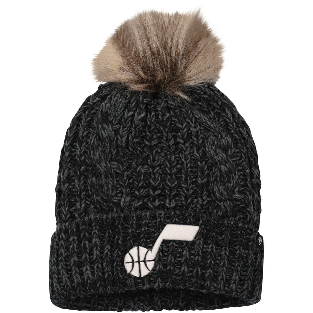 Utah Jazz '47 Women's Meeko Cuffed Knit Hat with Pom Black