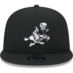 Dallas Cowboys New Era Youth Retro Joe Main B-Dub 9FIFTY Trucker Adjustable Hat Black
