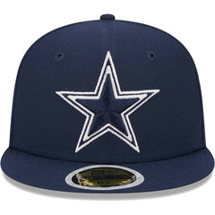 Dallas Cowboys New Era Youth Main 59FIFTY Fitted Hat Navy