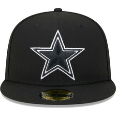 Dallas Cowboys New Era Main Patch 59FIFTY Fitted Hat Black