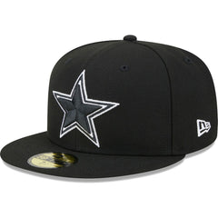 Dallas Cowboys New Era Main Patch 59FIFTY Fitted Hat Black