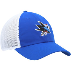 NHL San Jose Sharks adidas Color Pop Trucker Adjustable Hat - Blue