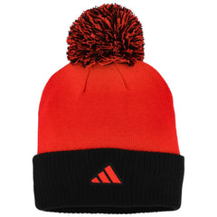 NHL Chicago Blackhawks adidas Women's Laurel Cuffed Knit Hat with Pom - Red