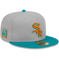 Chicago White Sox New Era 59FIFTY Fitted Hat - Gray/Teal Hats