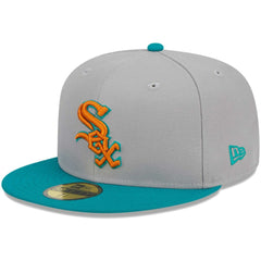 Chicago White Sox New Era 59FIFTY Fitted Hat - Gray/Teal Hats