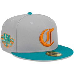 Cincinnati Reds New Era 59FIFTY Fitted Hat - Gray/Teal Hats