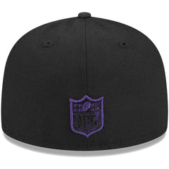 Baltimore Ravens New Era Youth Main 59FIFTY Fitted Hat Black