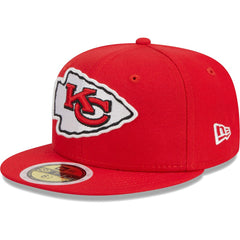 Kansas City Chiefs New Era Youth Main 59FIFTY Fitted Hat Red