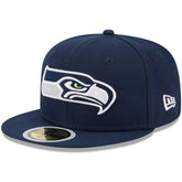 Seattle Seahawks New Era Youth Main 59FIFTY Fitted Hat College Navy