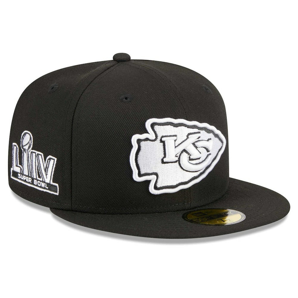 Kansas City Chiefs New Era Main Patch 59FIFTY Fitted Hat Black