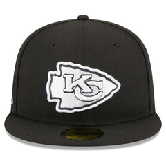 Kansas City Chiefs New Era Main Patch 59FIFTY Fitted Hat Black