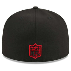 Atlanta Falcons New Era Main Patch 59FIFTY Fitted Hat Black
