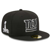 New York Giants New Era Main Patch 59FIFTY Fitted Hat Black