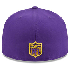Minnesota Vikings New Era Main Patch 59FIFTY Fitted Hat Purple