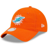 Miami Dolphins New Era Women's Main Core Classic 2.0 9TWENTY Adjustable Hat Orange