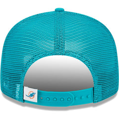 Miami Dolphins New Era Youth Main Trucker 9FIFTY Snapback Hat Aqua