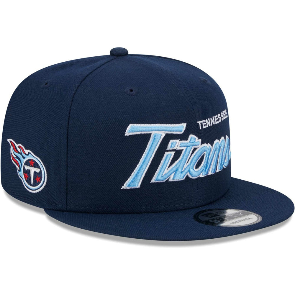Tennessee Titans New Era Main Script 9FIFTY Snapback Hat Navy