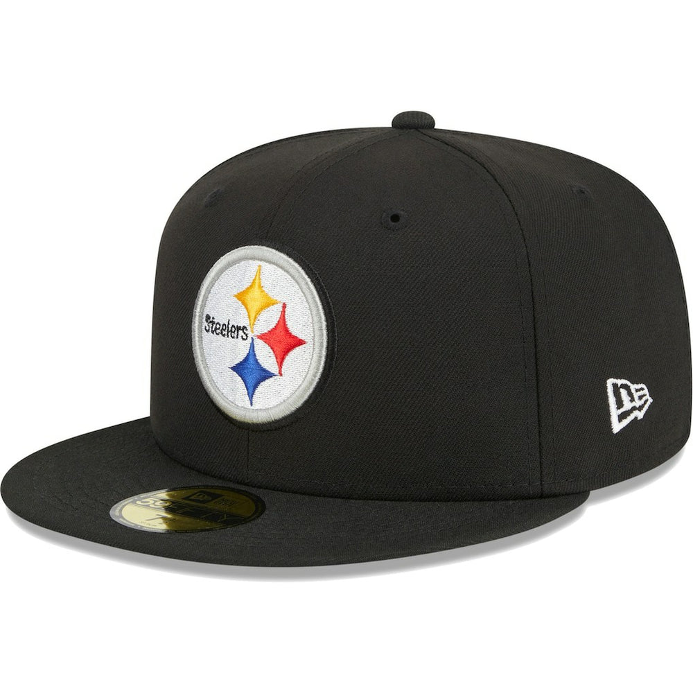 Pittsburgh Steelers New Era Main 59FIFTY Fitted Hat Black